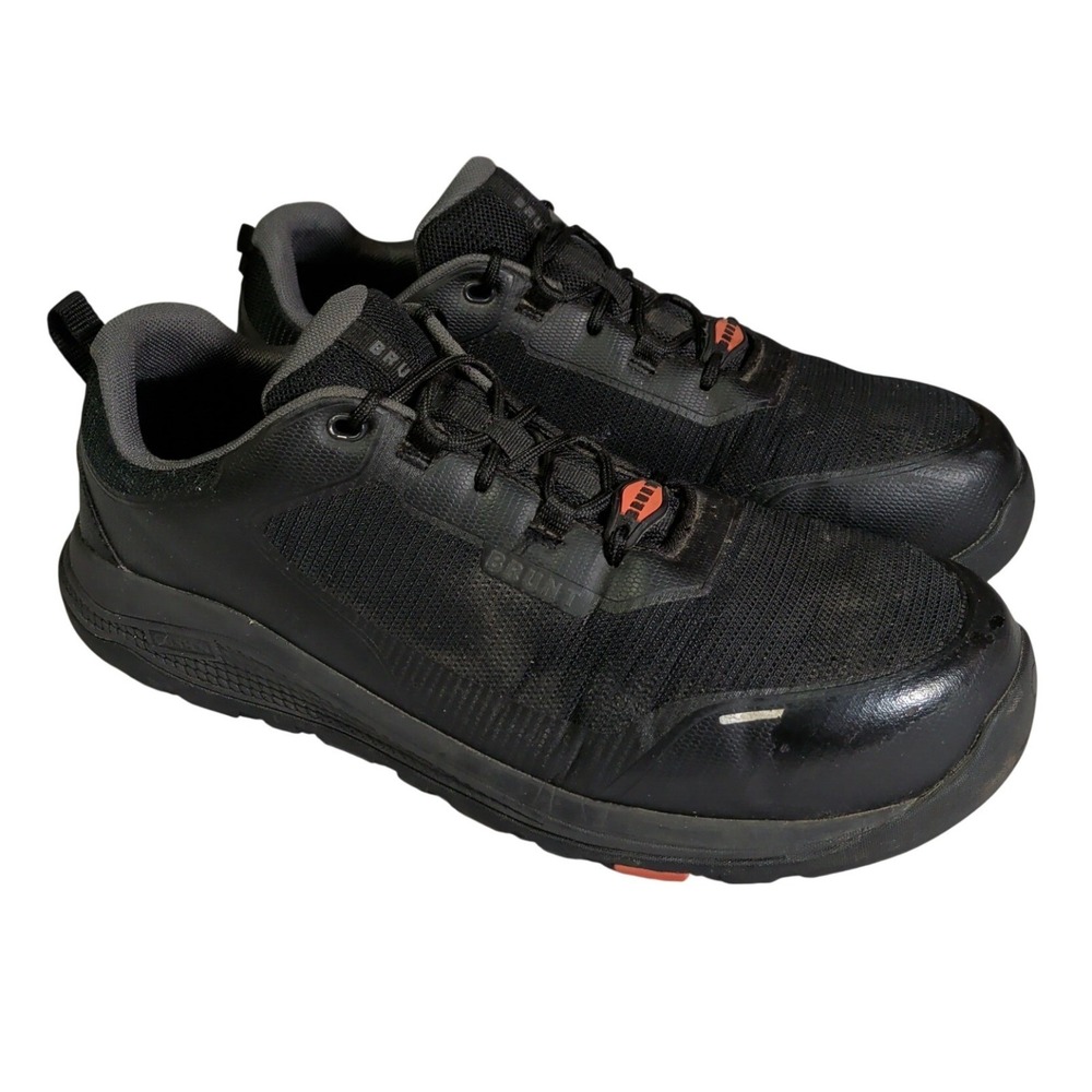 Brunt Rivas Low Comp Toe Work Shoes Mens 12M Black Waterproof Slip Resistant